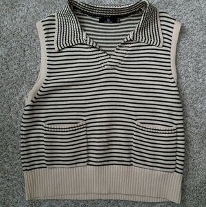 Collared sweater vest